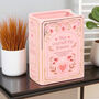 Pink Book Shaped Flower Vase And Gift For Readers, thumbnail 3 of 5