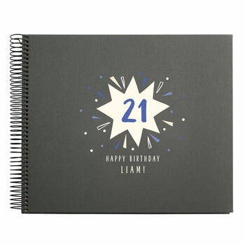 Personalised 21st Birthday Spiral Bound Book, 4 of 10