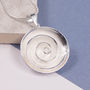 Sterling Silver Rose Swirl Pendant, thumbnail 5 of 5