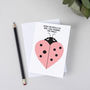 Ladybird Heart Greeting Card, thumbnail 2 of 2