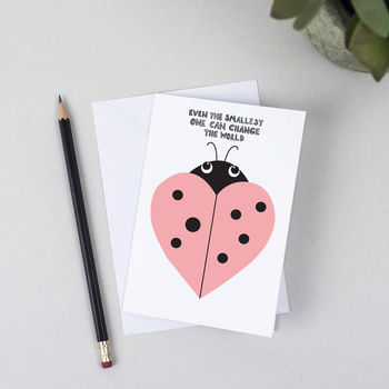 Ladybird Heart Greeting Card, 2 of 2