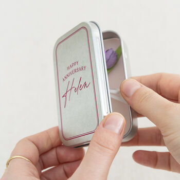 Forever Tulips Anniversary Keepsake In Mini Tin, 4 of 5
