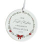 Personalised Our First Christmas Engaged Gift Ornament, thumbnail 7 of 7