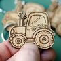 Personalised Tractor Keyrings – Farm Party Bag Favours For Children, thumbnail 1 of 6