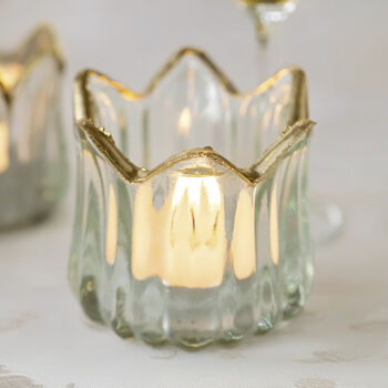 Tulip Glass Tea Light Holder, 3 of 4