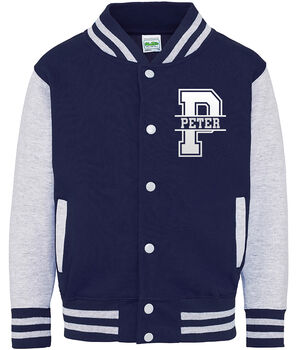 Personalised Kids Name Varsity Jacket, 9 of 10