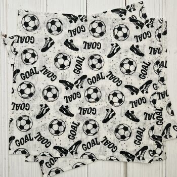 Football Themed Linen Napkin Crackers, 6 of 6