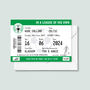 Personalised Football Ticket Card For Dad, thumbnail 4 of 6