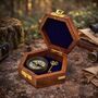 Handmade Hexagon Wooden Box With Star, thumbnail 4 of 10