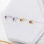 Tiny Amethyst Purple Cz Star Stud Earrings, thumbnail 4 of 11