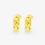 Dangle Chain Stud Earrings 18ct Gold Plated, thumbnail 1 of 4