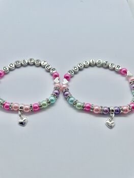 Personalised Heart Or Star Charm Bracelet, 4 of 12