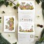 Woodland Concertina Wedding Invitations, thumbnail 1 of 5