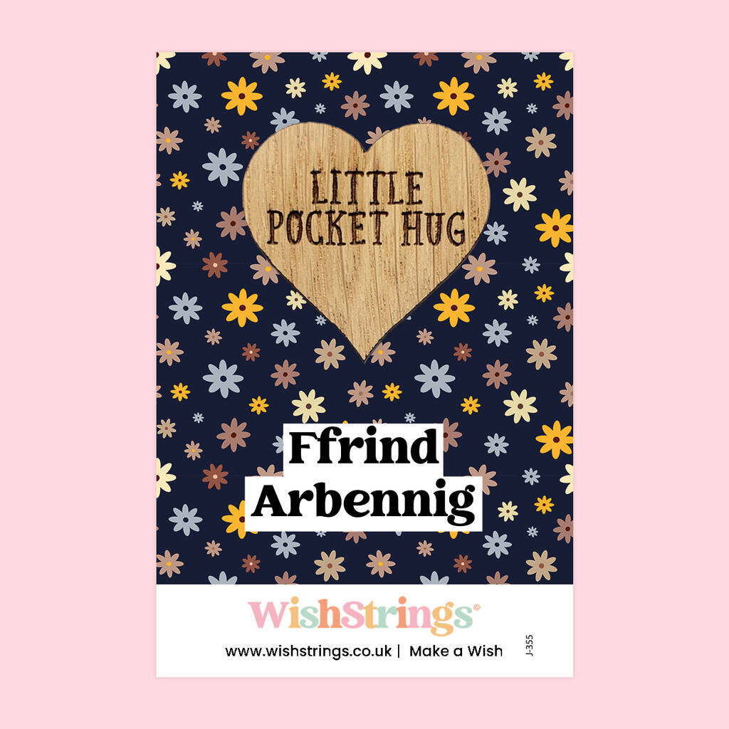 Ffrind Arbennig Little Pocket Hug – Welsh Special Friend Design, 1 of 3