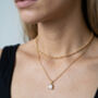Shikaku Gold Stone Pendant Necklace, thumbnail 2 of 6