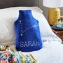 Star Sign Personalised Hot Water Bottle Cover, thumbnail 1 of 7