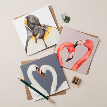 Swan Love Card, 3 of 4