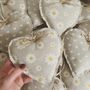 12th Wedding Anniversary Fabric Heart With Oak Message, thumbnail 9 of 11