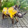 Recycled Metal Rhino Ornament Art072, thumbnail 2 of 4