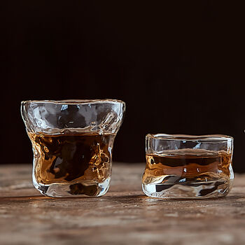 Glass Sake Cup Set Of Two Whimsy Series, 3 of 7