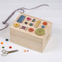 Personalised Sewing Storage Box Birthday Gift For Her, thumbnail 1 of 2