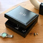 Monogrammed Luxury Men's Black Accessories Box, thumbnail 1 of 6