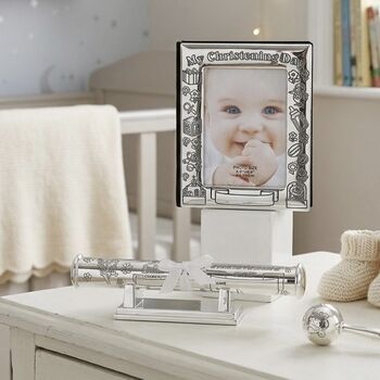 Personalised Christening Album/Frame Gift Set, 10 of 12
