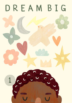 Boy Personalised Dream Big Print, 3 of 8