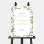 White Floral Wedding Welcome Sign, thumbnail 2 of 3