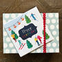 Skiing Happy Birthday Card, thumbnail 1 of 4