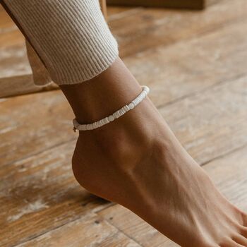 Madasari Beach Troca Shell Anklet, 2 of 6