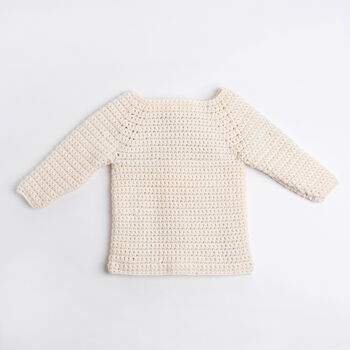 Personalised Baby Cardi Easy Crochet Kit, 3 of 10