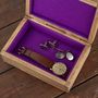 Personalised Wooden Cufflink Watch Box, thumbnail 5 of 8