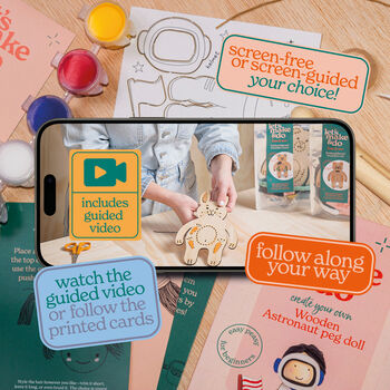 Make Your Own Astronaut Wooden Craft Kit For Kids, 3 of 7