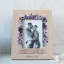 Personalised Photo Frame With Purple Flowers, thumbnail 4 of 11