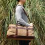 Large Canvas Holdall Duffel, thumbnail 2 of 10