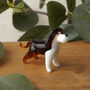 Hand Blown Glass Beagle Ornament, thumbnail 1 of 2