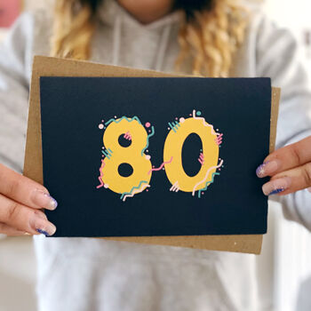 80 Birthday Card, 4 of 5