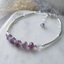 Amethyst Sterling Silver Bracelet, thumbnail 1 of 4