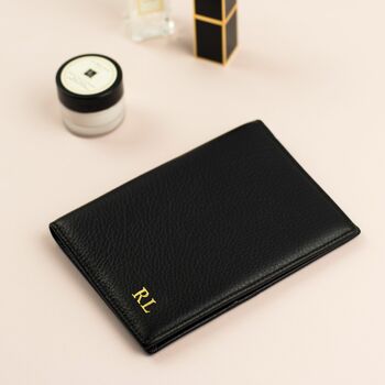 Personalised Passport Holder Leather Grained, 6 of 12