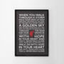 You'll Never Walk Alone Word Art Poster Print, thumbnail 10 of 12