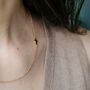 Gold Silver Plated Sideways Cross Necklace, thumbnail 2 of 10