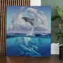 Dolphins Complete Paint By Numbers Kit W Double Paint, thumbnail 2 of 9