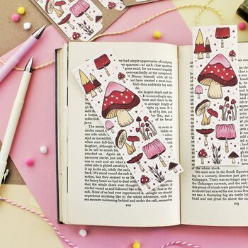 Fairytale Magical Mushroom Bookmarks Set Of Two, 3 of 5