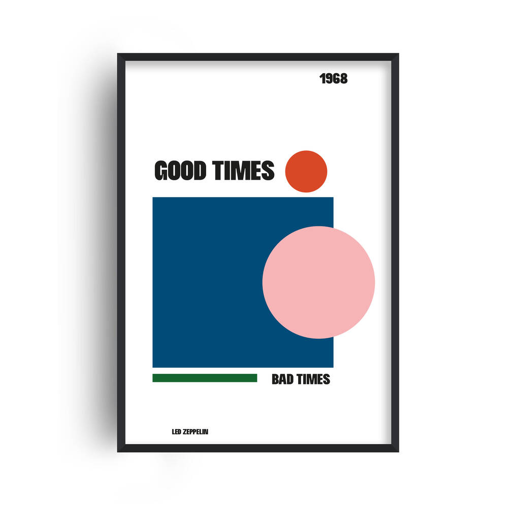 Good Times Bad Times Abstract Art Print, 1 of 2