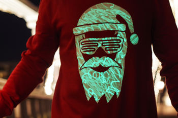 Interactive Glow Christmas Jumper Cool Santa, 2 of 3