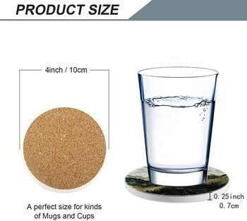 Pack Of Four Ceramic Marble Design Coasters, 4 of 4