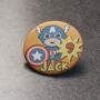 Personalised Baby Superhero Birthday Badge, thumbnail 3 of 9