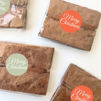 Happy Christmas Chocolate Brownie Gift, 2 of 7