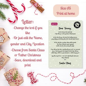 Christmas Letter And Certificate From Santa Digital, 4 of 5